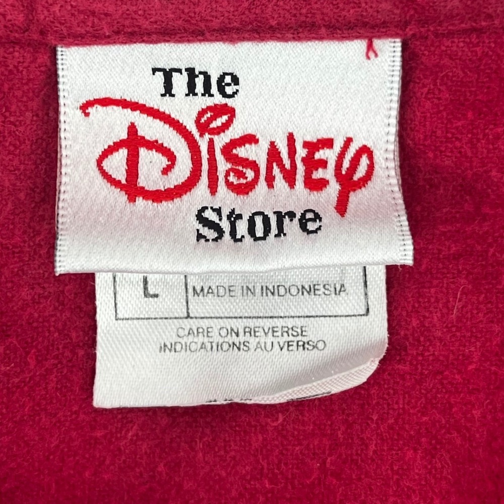 Vintage 90s The Disney Store Mickey Mouse 1928 Red Flannel Shirt Men's Large - Picture 5 of 12